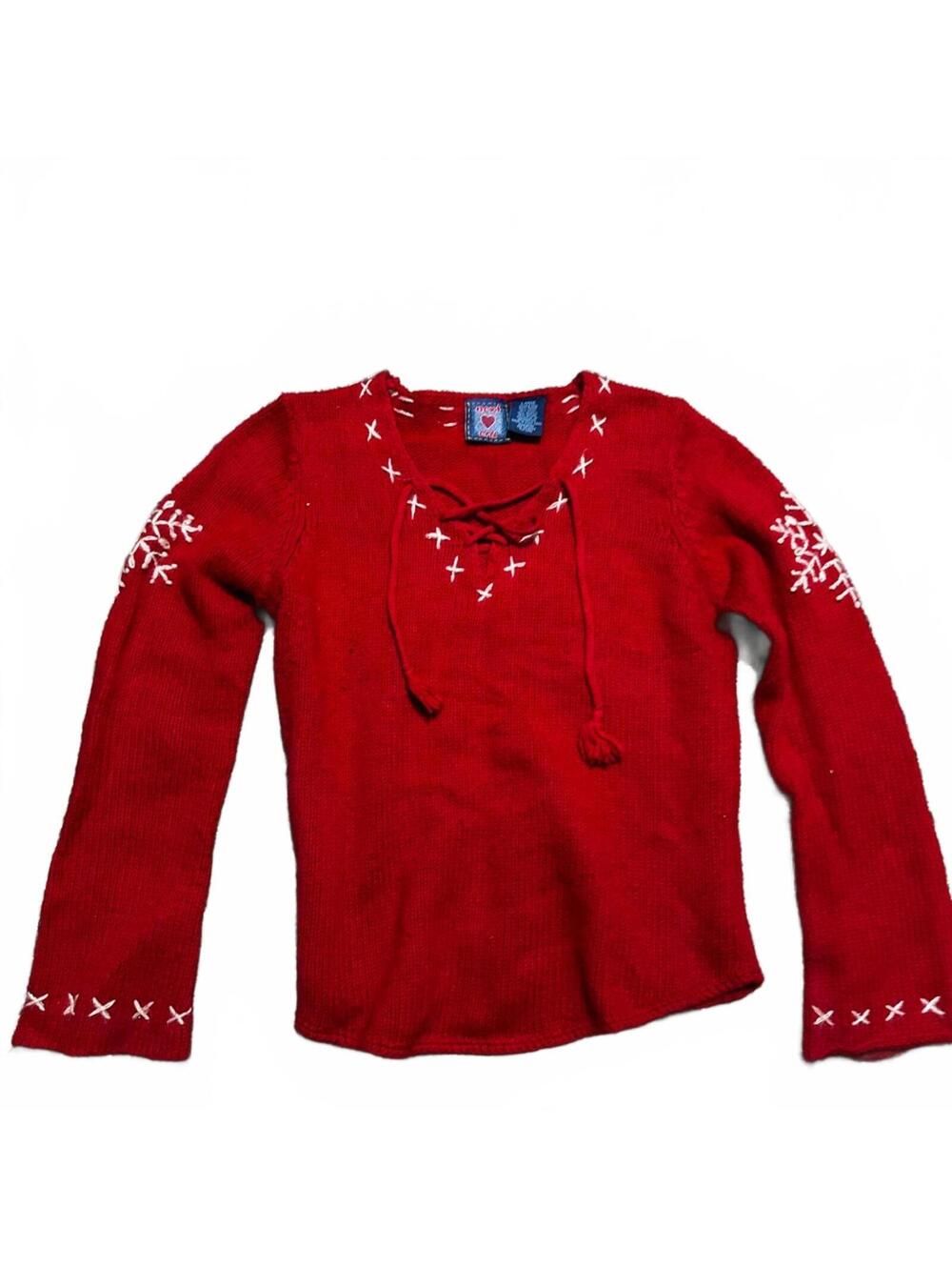 2000s Knit Flare Sleeve Sweater Size L by Brand NExt Era